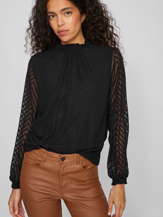 Produktbild Vila High Neck Oberteil mit langen Ärmeln (34)
