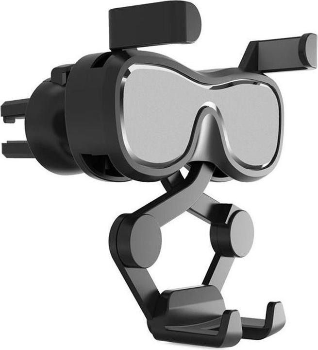 Produktbild Hurtel Gravity Smartphone Autohalterung für Lüftungsgitter mit Lufterfrischer silber (YC06)