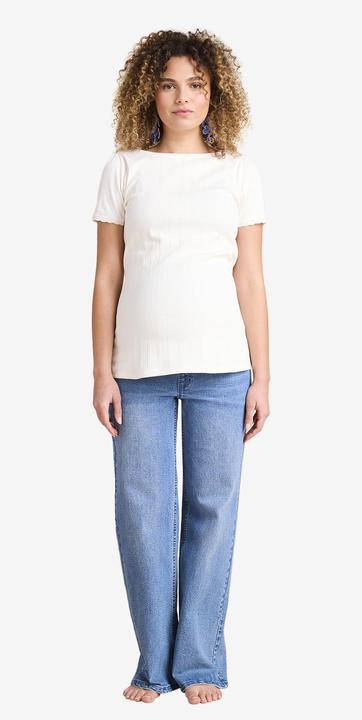 Actual product image Envie de Fraise Weite Umstandsjeans mit Seamless-Einsatz, mit Recycling-Baumwolle (Frequency band 38 (2600 MHz))