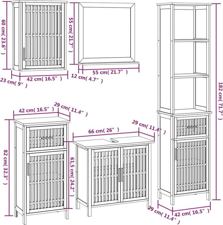 Immagine prodotto vidaXL Badmöbel Set