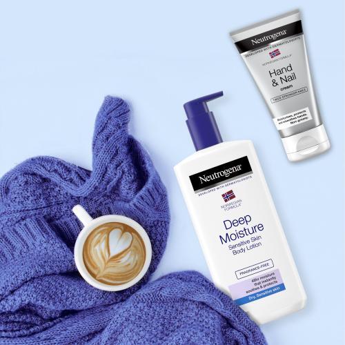 Actual product image Neutrogena Deep Moisture Body Lotion Sensitive (Body cream, 400 ml)