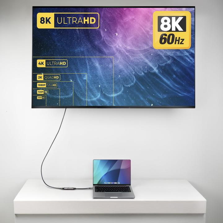 Actual product image StarTech 112B-USBC-HDMI21 USB-C TO HDMI ADAPTER 8K 60HZ NMS (HDMI, 20 cm)
