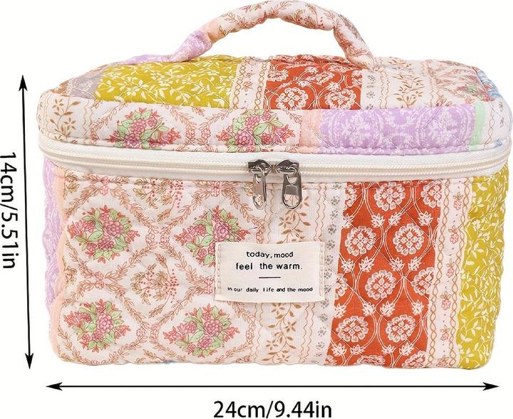 Actual product image Only-Bags.Store Cosmetic bag made of cotton with large capacity -, not waterproof, odourless