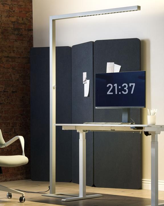 Image du produit Beliani Lampadaire LED métal argenté 194 cm rectangulaire SAGITTA