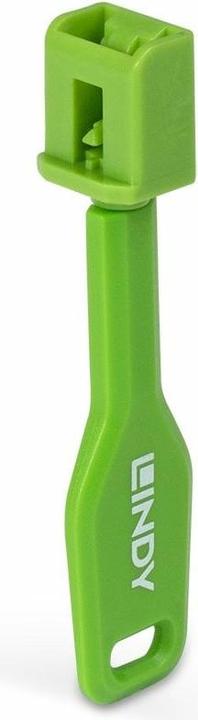 Actual product image Lindy SFP port locks green 10 pcs+ 1 key