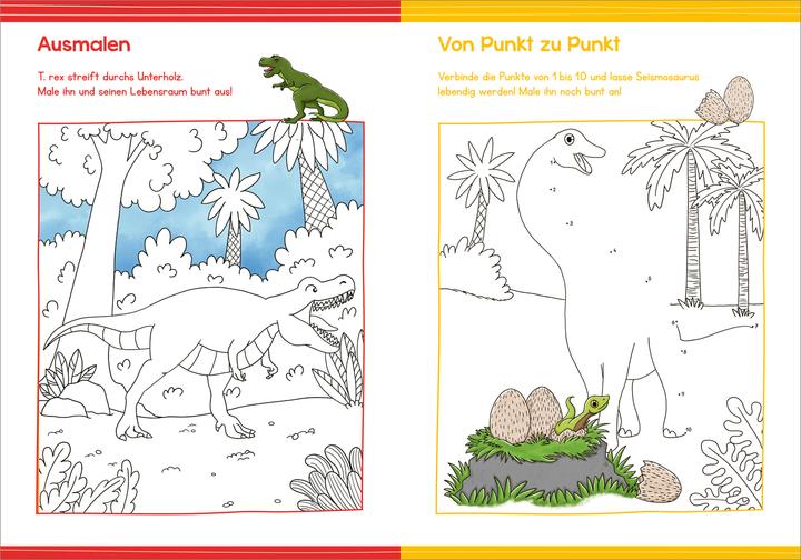 Actual product image Tessloff Painting and puzzles for kindergarten children. Dinosaurs
