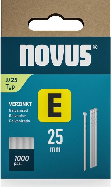 Actual product image Novus Nails E / J 25mm 1000 pcs.