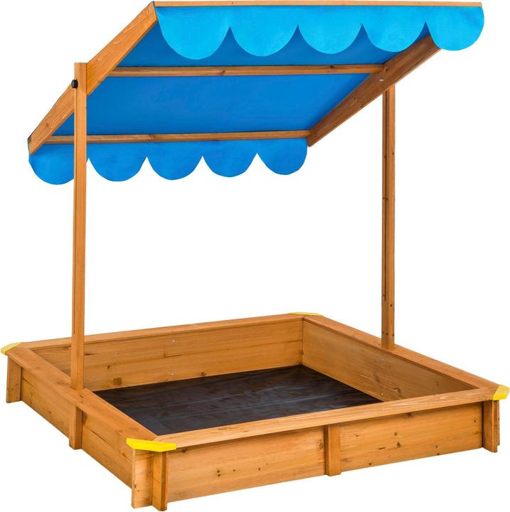 tectake Sandkasten mit verstellbarem Dach