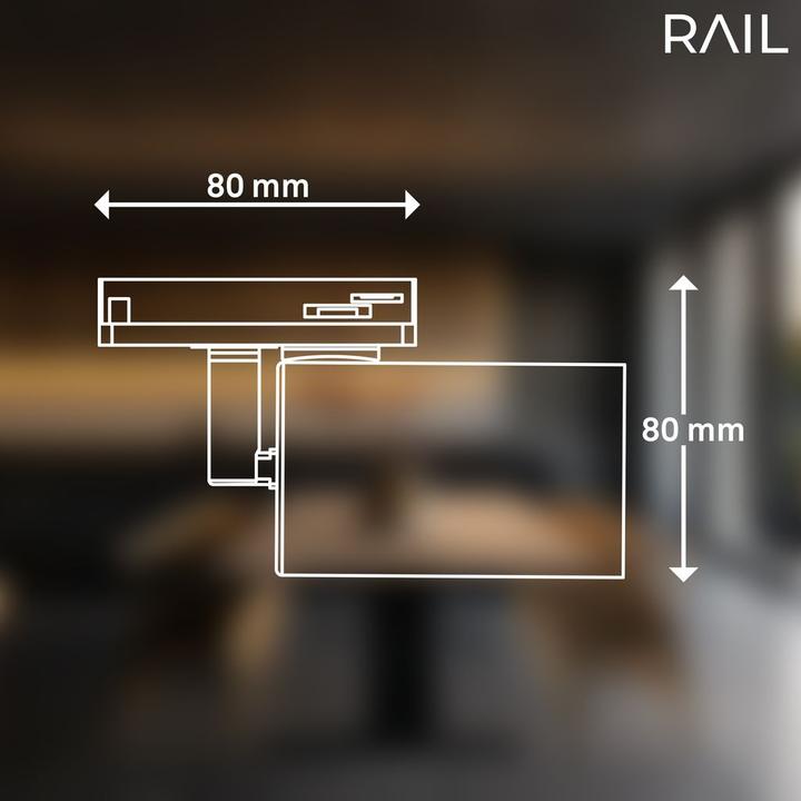 Image du produit Briloner HV-Stromschienensystem - LED Spot, Weiss, 1xGU10 exkl. Leuchtmittel