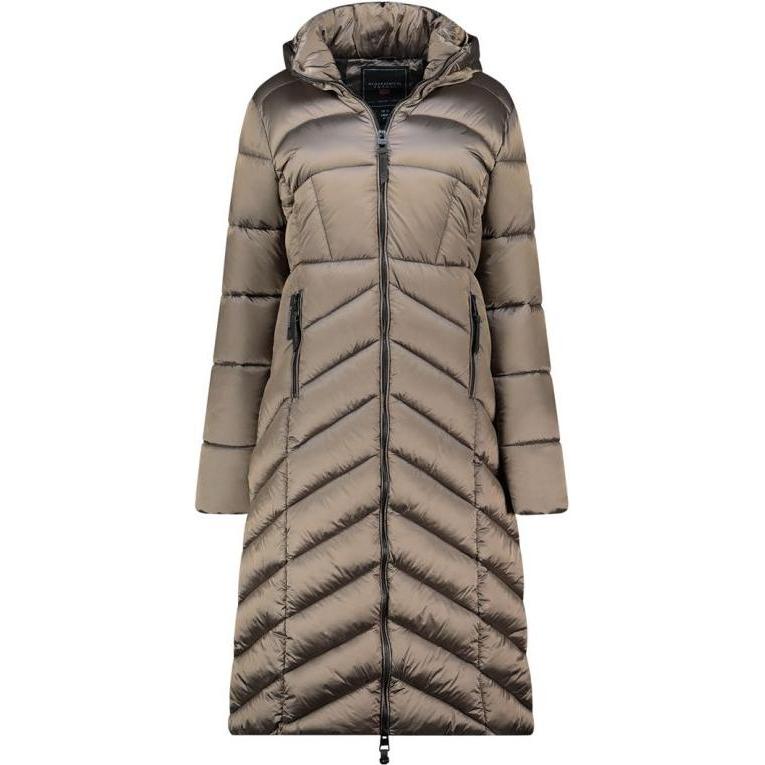 Geographical Norway, Donne, Giacche invernali, Giacca Blanche Long Taupe DB Lady 0116 Taupe Donna (WZ5490F/GN-Taupe), Marrone, (XXL)