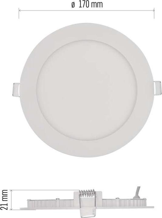 Image du produit Emos Luminaire LED encastrable NEXXO, rond, blanc, 12,5W, blanc neutre (1050 lm)