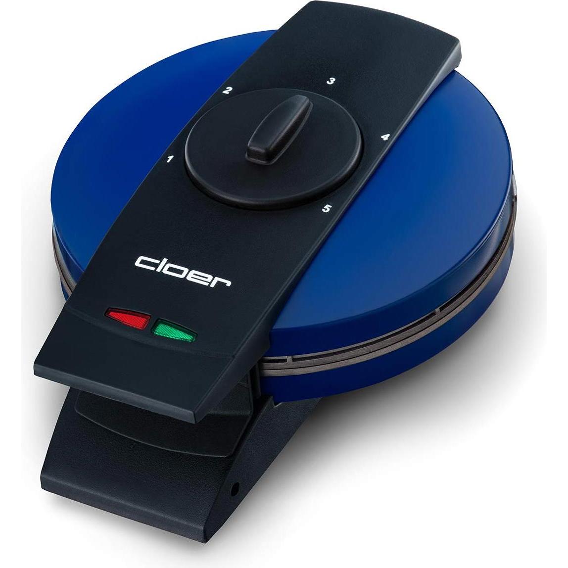 Cloer 2632, Waffeleisen, Blau, Schwarz