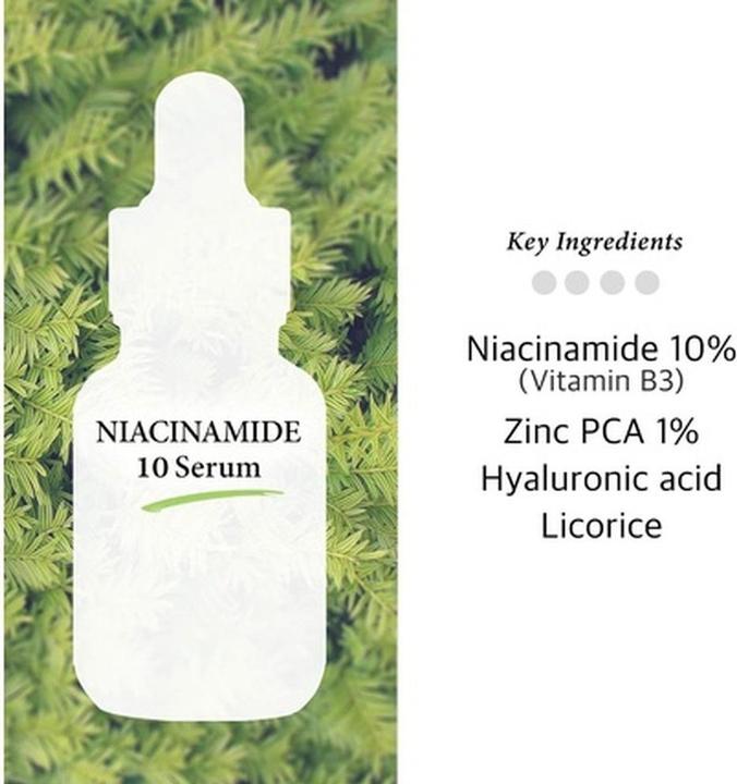 Actual product image Cos de Baha Niacinamide 10% Serum 30ml - Tightens Pores and Reduces Wrinkles (30 ml)