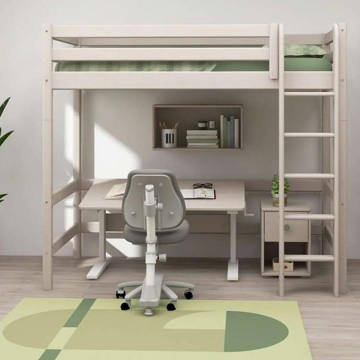 Image du produit Flexa Study Classic Schreibtisch höhenverstellbar mit Kippfunktion Grau (120 x 70 x 76 cm)