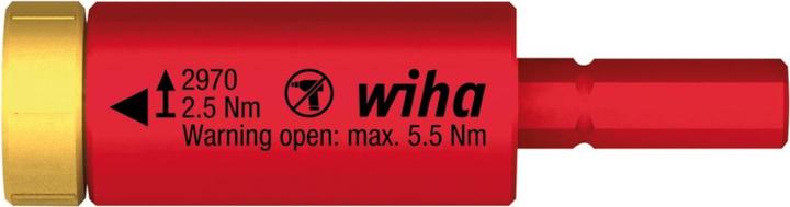 Produktbild Wiha Drehmoment easyTorque Adapter electric für slimBits und slimVario Halter in Blister Nm (2.50 Nm)