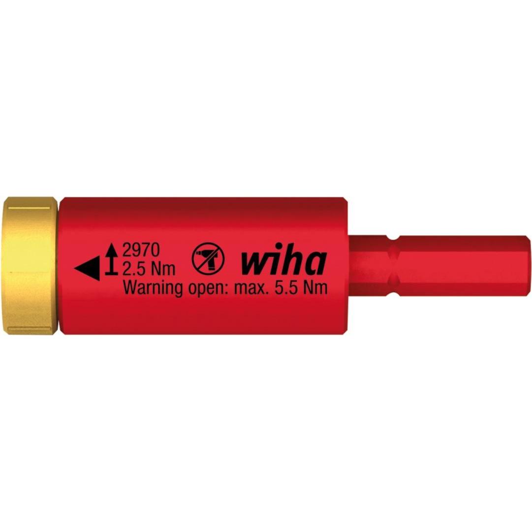Wiha, Drehmomentschlüssel, Drehmoment easyTorque Adapter electric für slimBits und slimVario Halter in Blister Nm (2.50 ...
