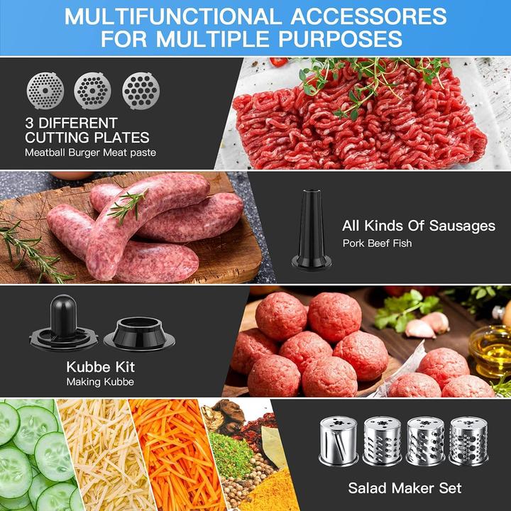 Actual product image Coocheer Electric meat grinder 2000W