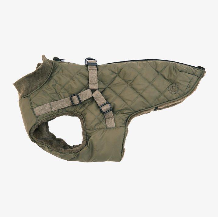 Actual product image Pet & Co. Ruby - Padded coat with harness - Olive (Dog coat)