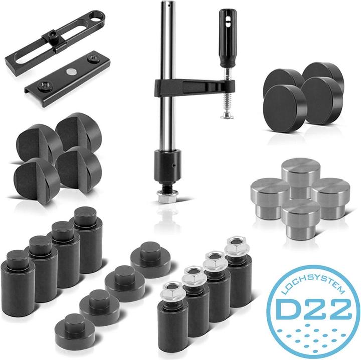 Produktbild Stahlwerk Schweisstisch-Zubehör-Set für D22 Lochsystem