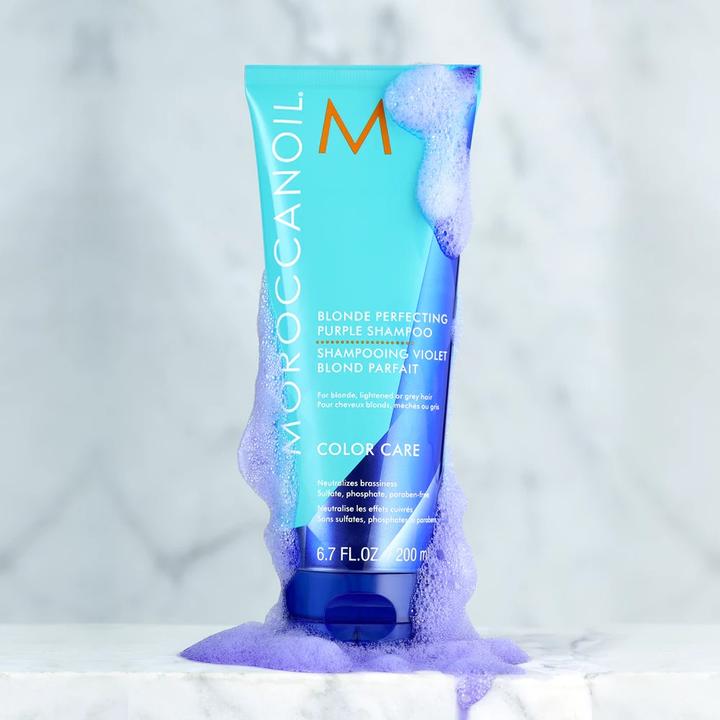 Produktbild Moroccanoil Color Care Blonde Perfecting Purple (Silbershampoo, 200 ml)