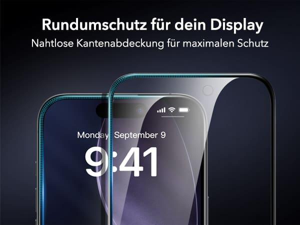 Actual product image ESR Privacy Tempered Glass (3 Pack) (3 pcs., Apple iPhone 17 Pro)