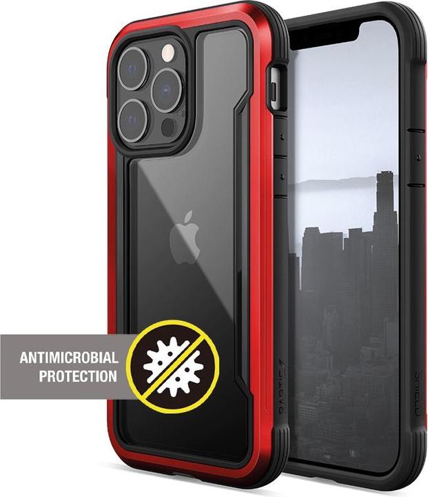 Actual product image X-Doria Raptic Shield Pro - Case iPhone 13 Pro (Anti-bacterial) (Red) (Apple iPhone 13 Pro)