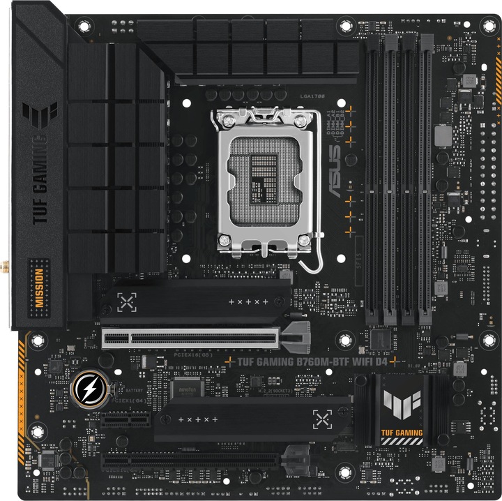 ASUS TUF Gaming B760M-BTF D4 (LGA 1700, Intel B760, mATX)