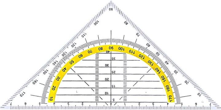 Produktbild Topwrite Geodreieck (14 cm, Kunststoff)