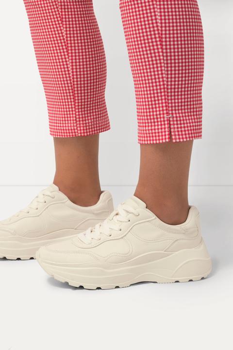 Produktbild Ulla Popken 7/8-Bengalinhose Sienna, Vichykaro, hochelastisch (56)