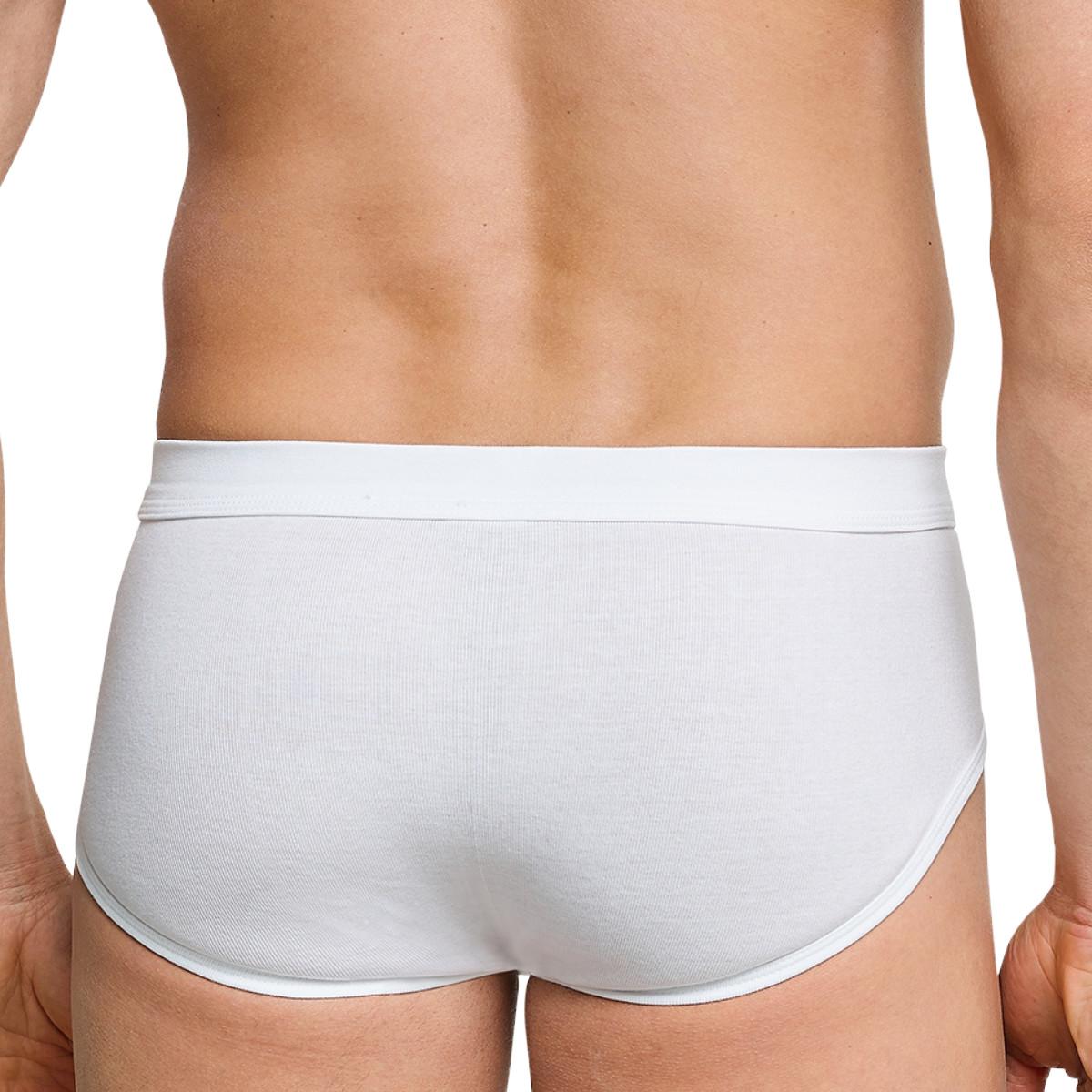 Thumbnail - Schiesser, Herren, Unterhosen, 4er Pack Cotton Essentials Feinripp Sportslip, Weiss, (XL, 4er Pack)