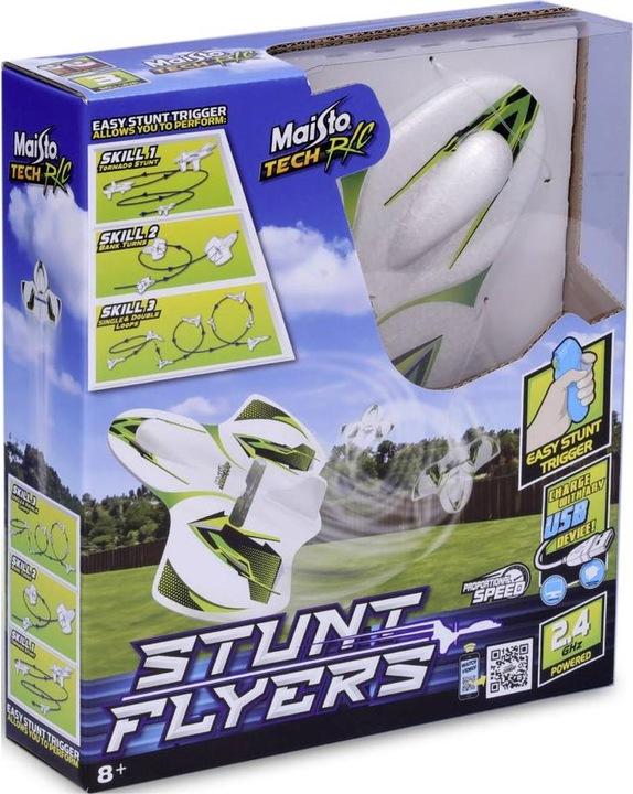 Image du produit Maisto MaistoTech Cyklone Stunt Plan RC Modèle réduit d'avion pour débutants RtF (Voltige)