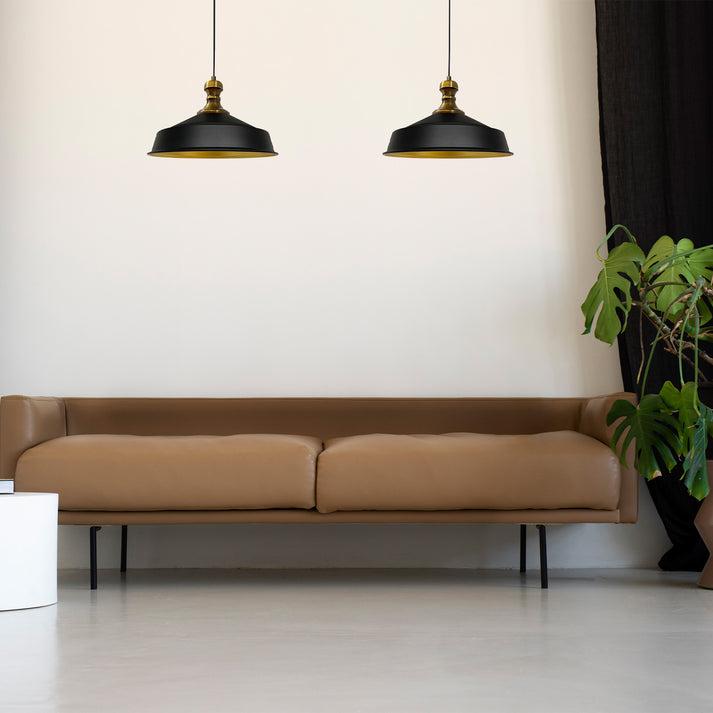 Productafbeelding Bamyum Asletl-Knob 2 Lampes à Suspension Noir (E27)