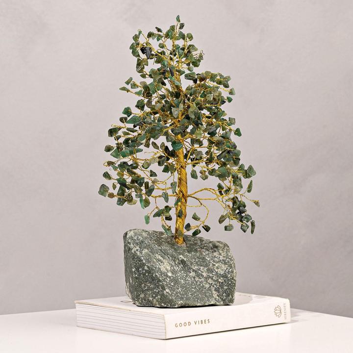 Actual product image Serenity Gemstone Tree Green - Luck Large