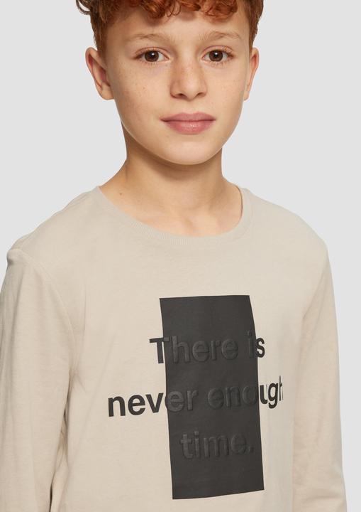 Produktbild S.Oliver T-Shirt Jersey-Longsleeve mit gummiertem 3D-Print (158, 164)