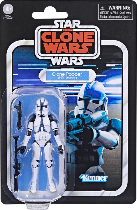 Actual product image Hasbro The Vintage Collection Clone Wars (501st Legion), Action Figure (9.5 cm) for Star Wars: Clone