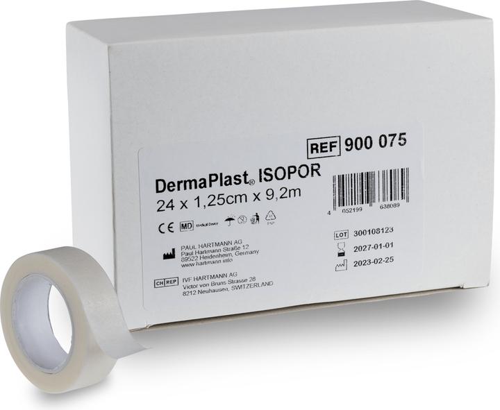 Actual product image DermaPlast Isopor Fleece Fixation Plaster (24 x)