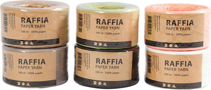 Actual product image Creativ Company Paper craft yarn in various colours, 6 x 100 m (100 m)