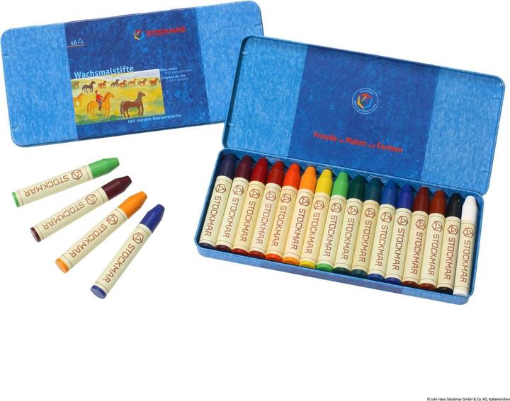 Actual product image Stockmar Wax crayon (16x)