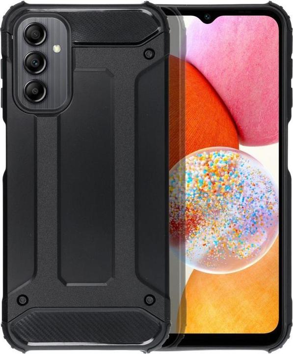 Actual product image Forcell Back panel cover OEM ARMOR case for SAMSUNG A14 5G / A14 4G black (Samsung Galaxy A14 5G)