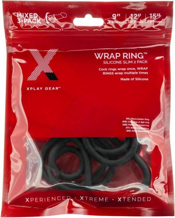 Actual product image XPlay Gear 3 - Pack Silicone Slim Wrap Ring