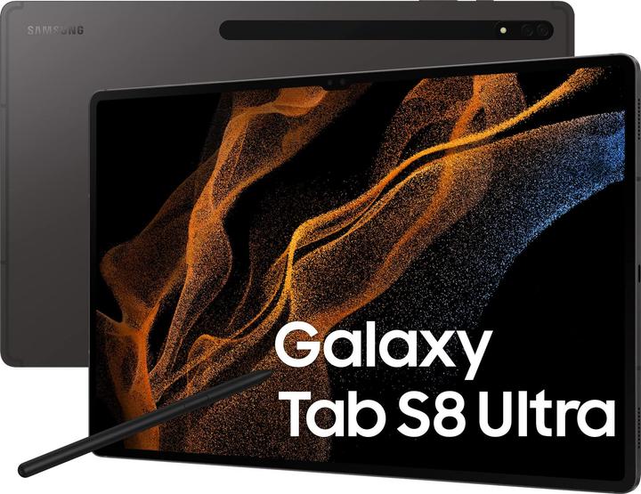 Produktbild Samsung Galaxy Tab S8 Ultra (5G, 14.60", 256 GB, Graphite)