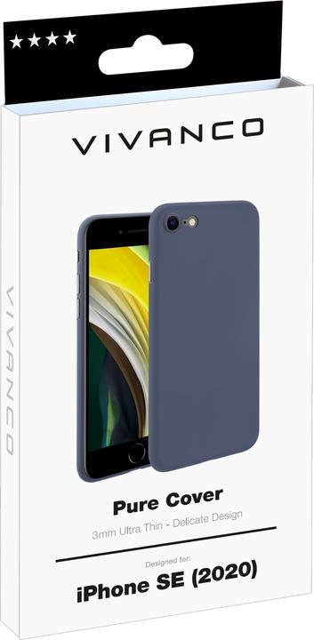 Immagine prodotto Vivanco Pure Cover iPhone SE (2020), blu (Apple iPhone 6, Apple iPhone 6s, Apple iPhone 7, Apple iPhone 8, Apple iPhone SE (seconda generazione))