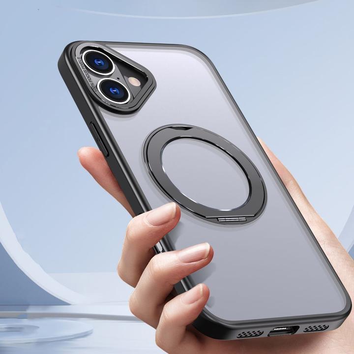 Produktbild Tech-Protect MagRing MagSafe Case with Stand for iPhone 15 - Black (Apple iPhone 15)