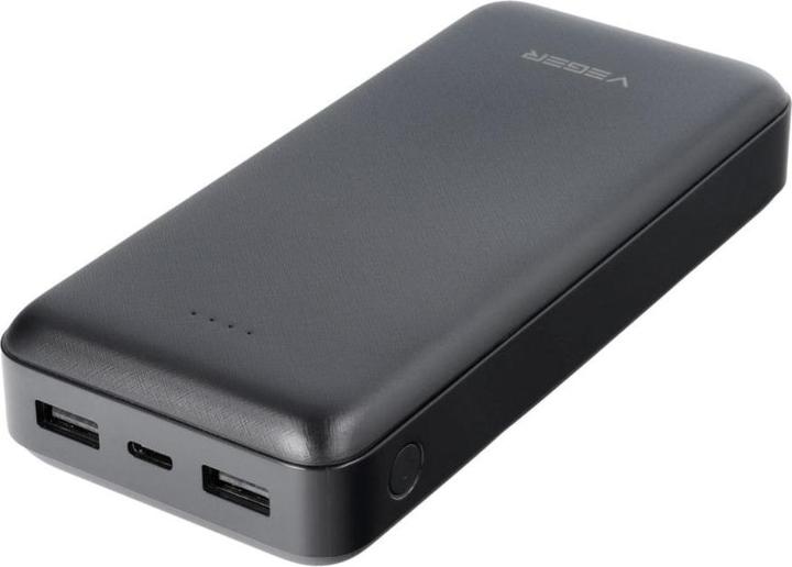 4Kom Power bank Veger VEGER powerbank 20000 mAh 2A A20 (W2015) black (20000 mAh, 74 Wh)