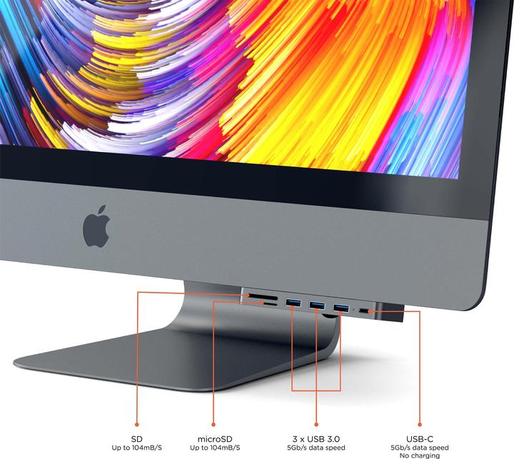 Actual product image Satechi USB-C Clamp Hub Pro (USB-C, 4 Ports)