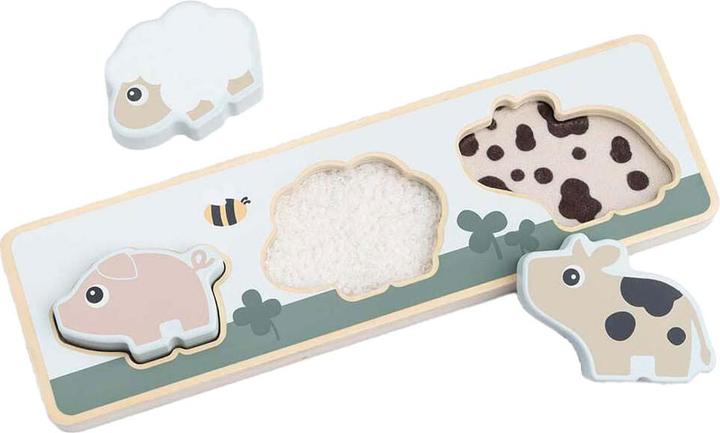 Done by Deer Sensory Puzzle Kleiner Bauernhof, 3-tlg. (3 pieces)