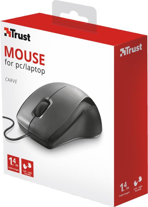 Actual product image Trust Carve USB optical Mouse (Cable)