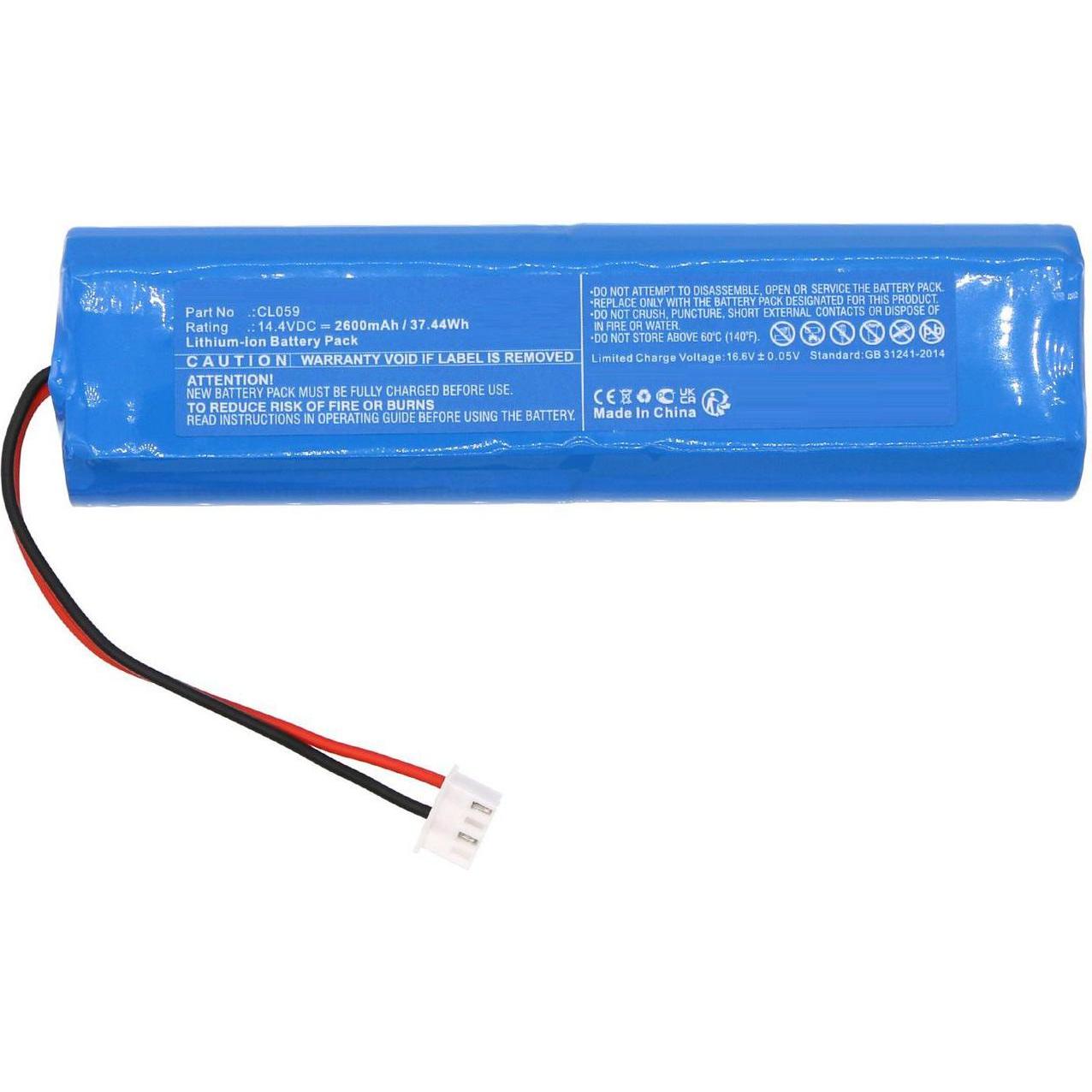 CoreParts Battery 14.4V 2600mAh 37.44Wh, Staubsauger Roboter Zubehör, Blau