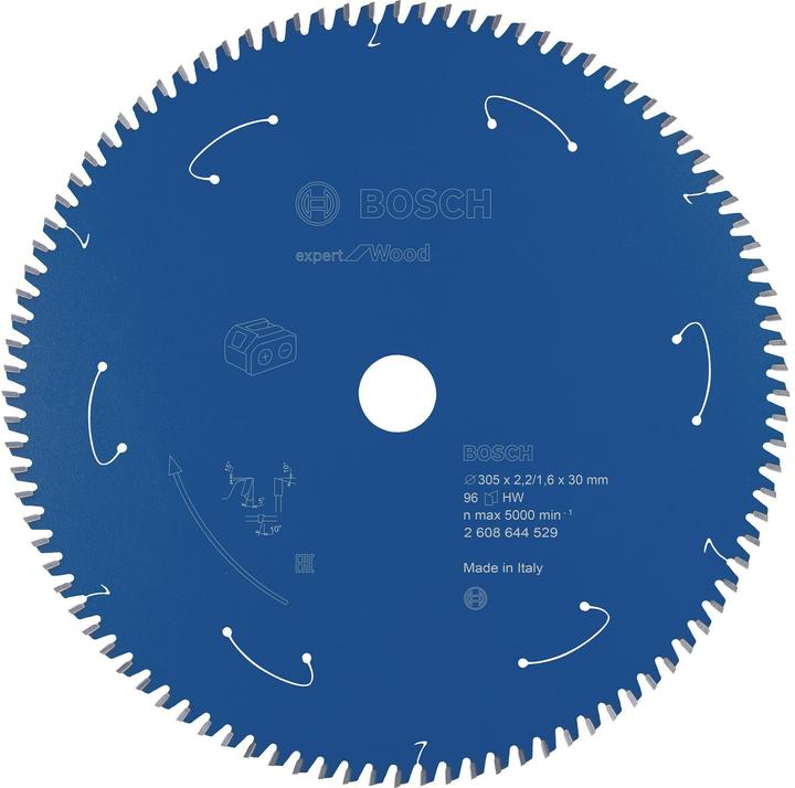 Actual product image Bosch Professional Zubehör Cordless circular saw blade Expert for Wood, 305 x 2.2/1.6 x 30, 96 teeth