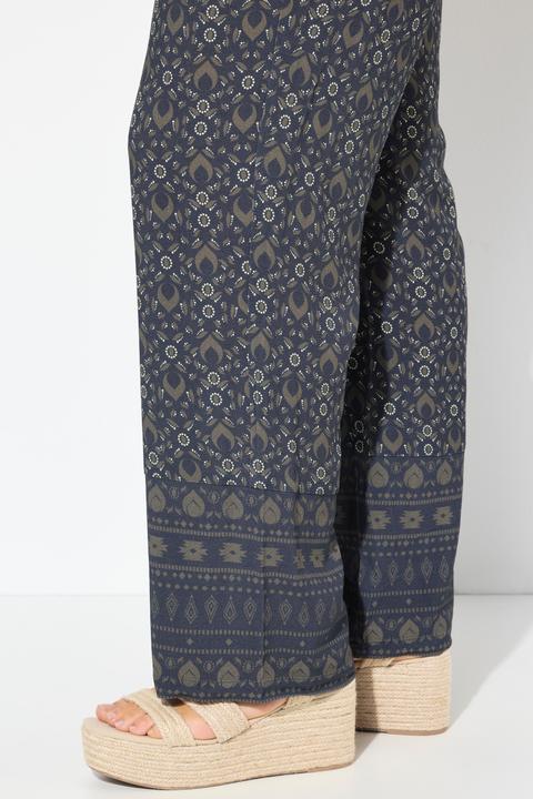 Produktbild Ulla Popken Hose Rose, weites Bein, Elastikbund (50, 52)